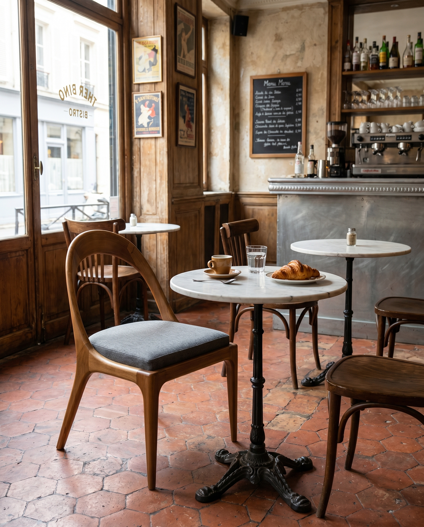 Stockholm ahşap sandalye - bistro
