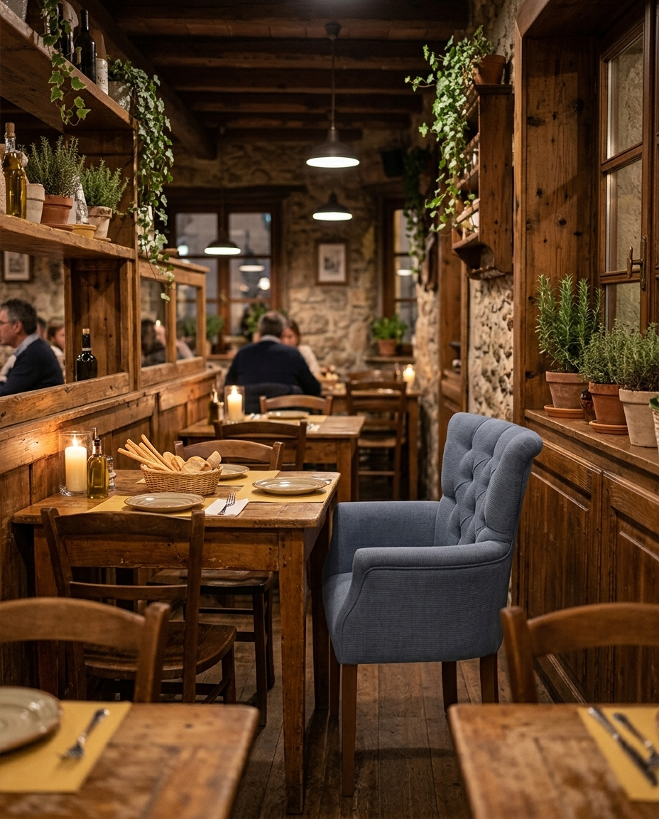 Esbjerg ahşap sandalye - trattoria