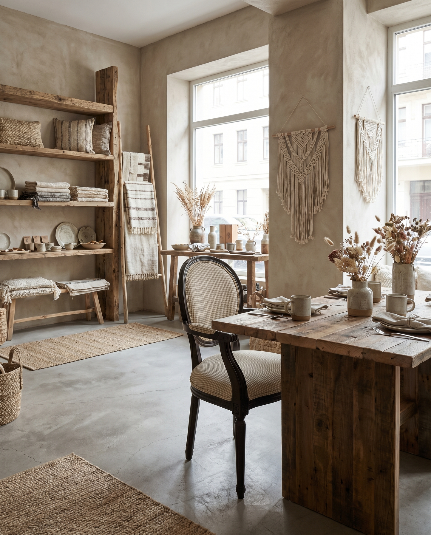 Cortina ahşap sandalye - butik kafe