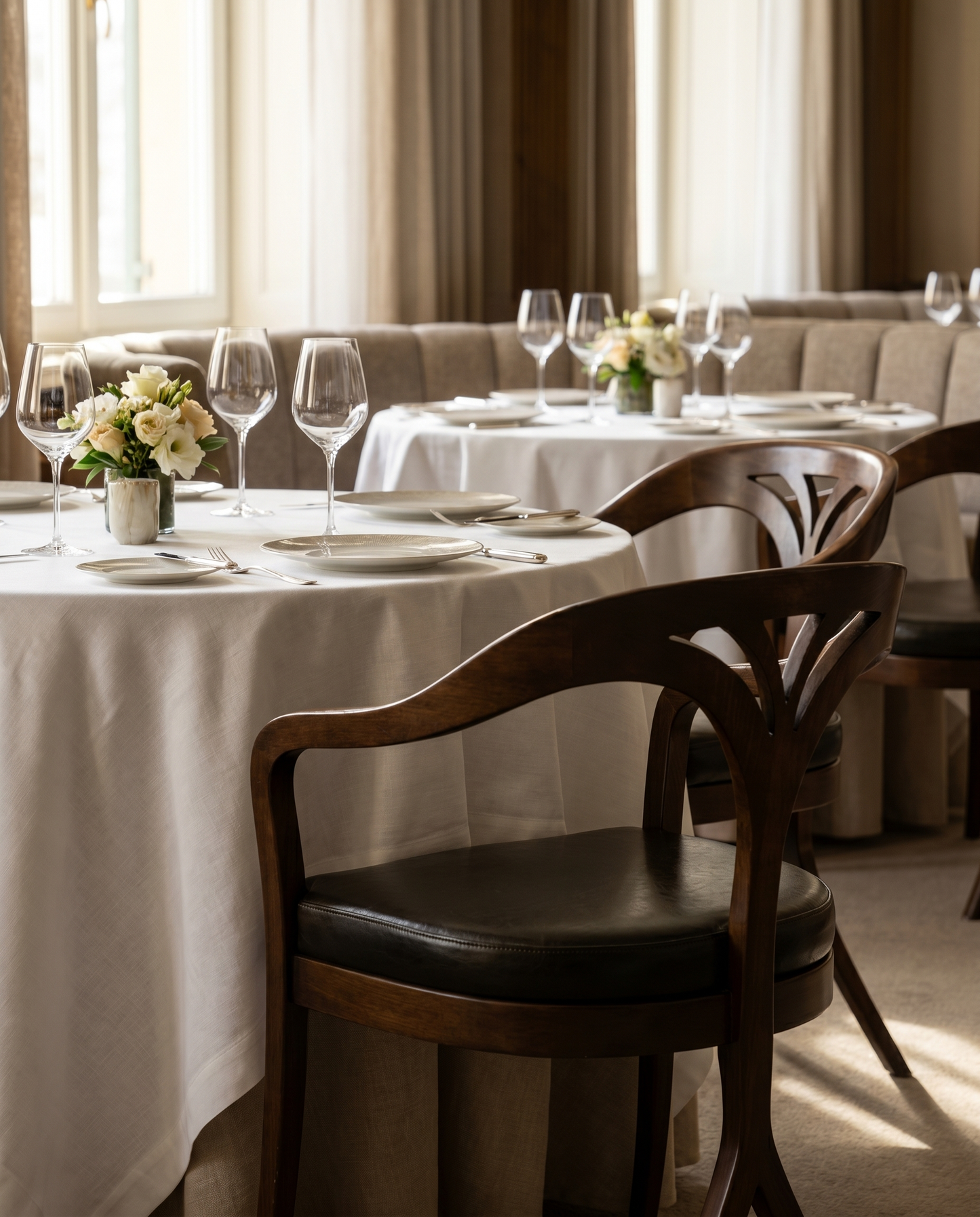 Eliza ahşap sandalye - fine-dining restoran
