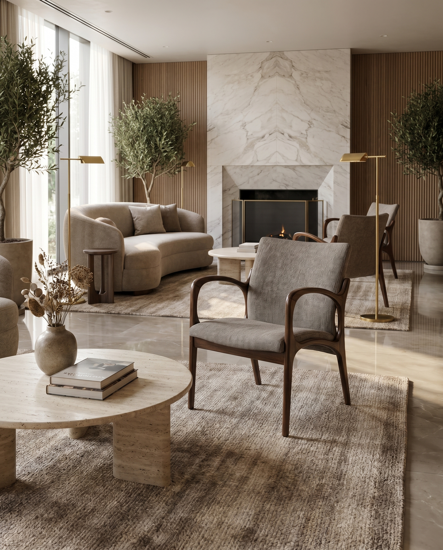 Vienna ahşap sandalye - otel lobisi