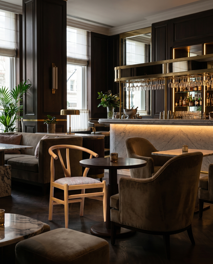 Aurora ahşap sandalye - otel lounge bar