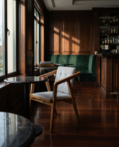 Marlow ahşap sandalye - kokteyl lounge