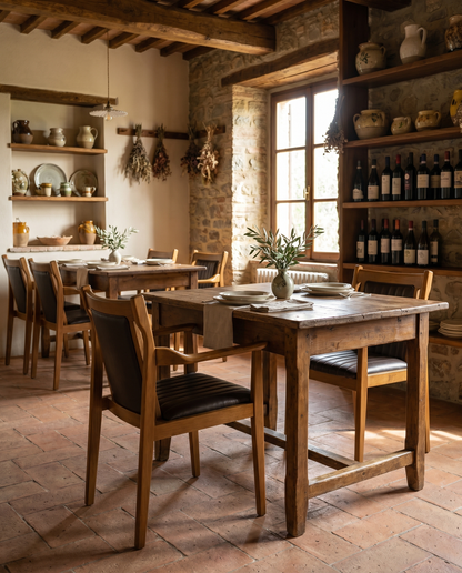 Vesper ahşap sandalye - trattoria