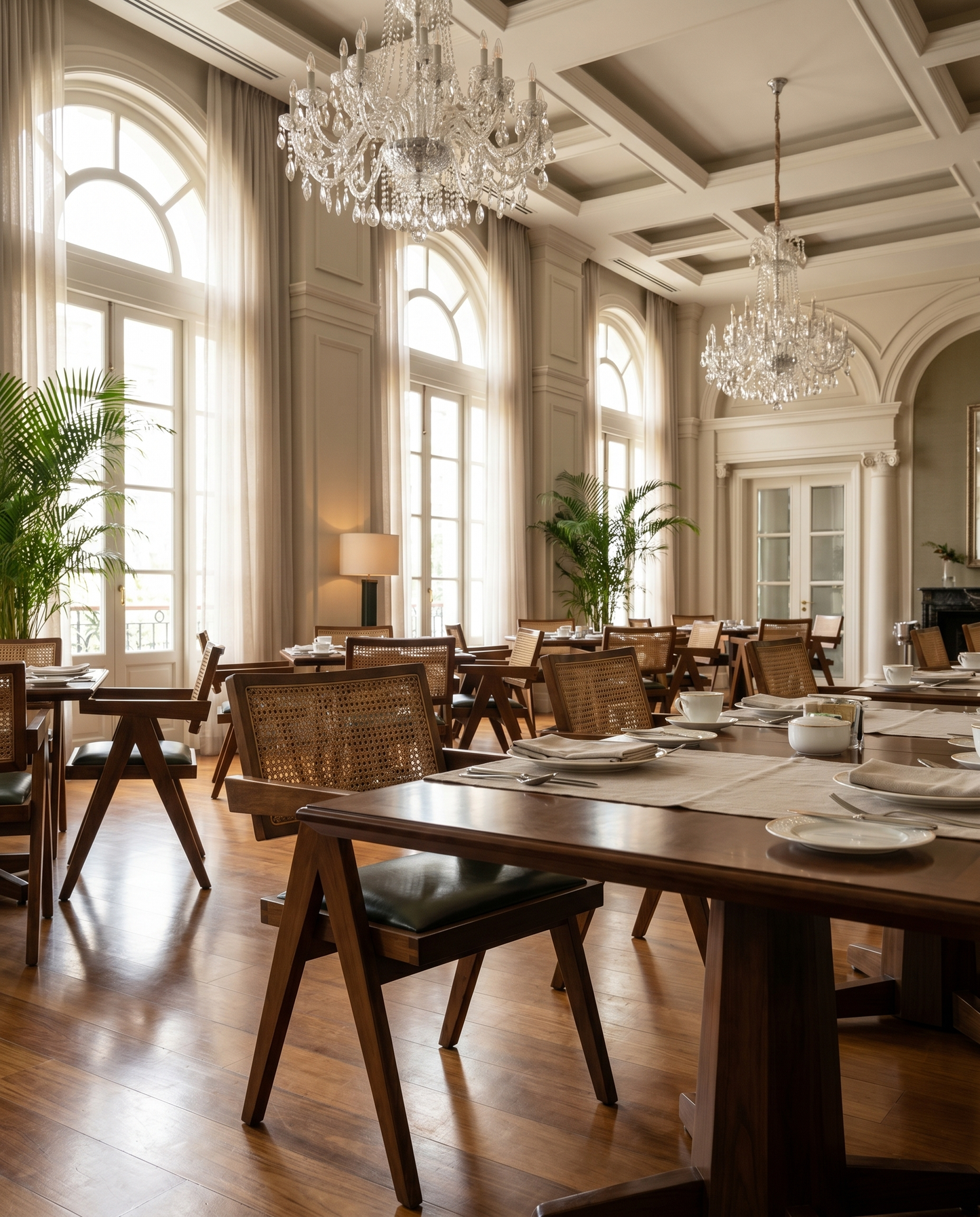 Porto ahşap sandalye - lüks otel restoranı