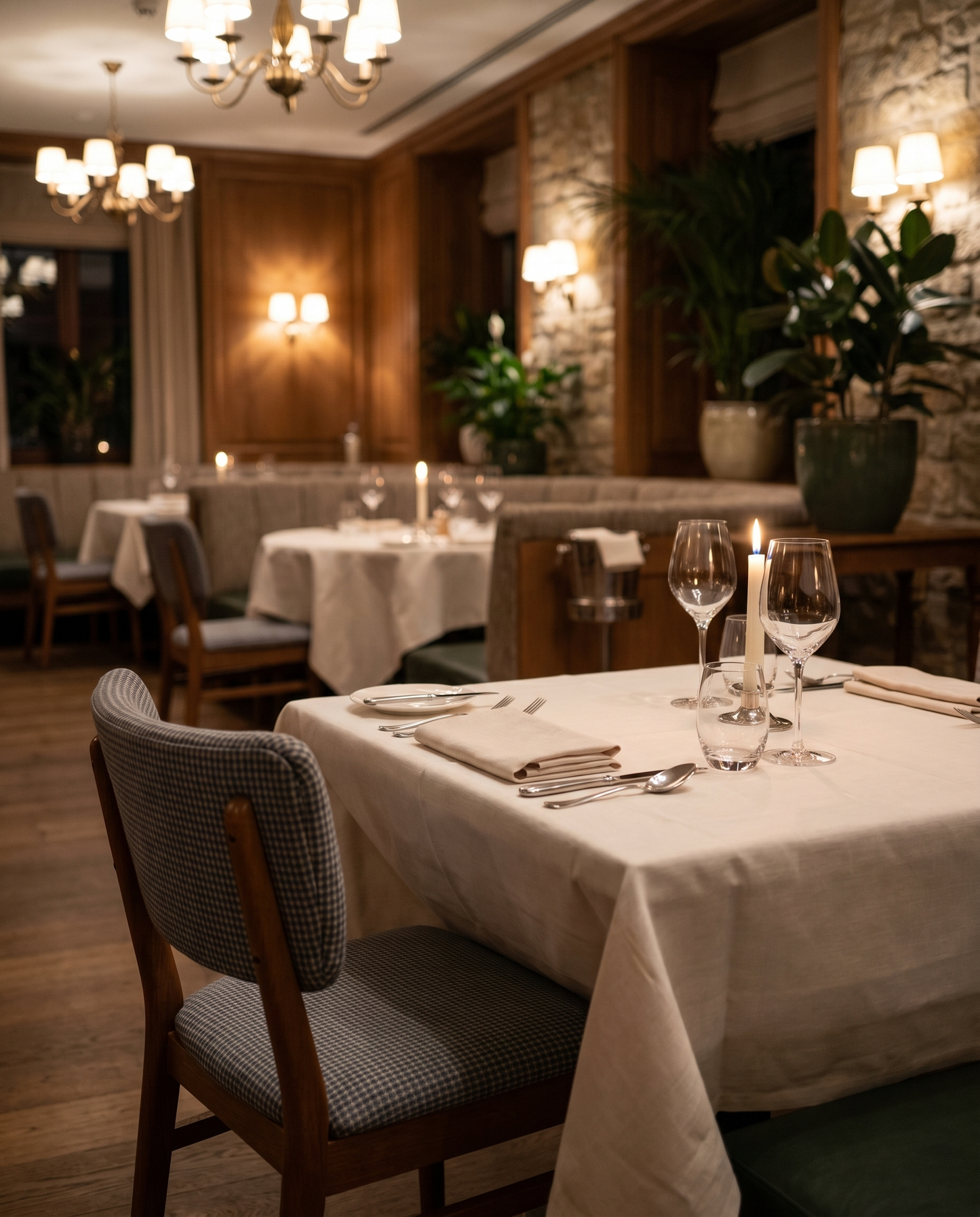 Cambridge ahşap sandalye - fine-dining restoran