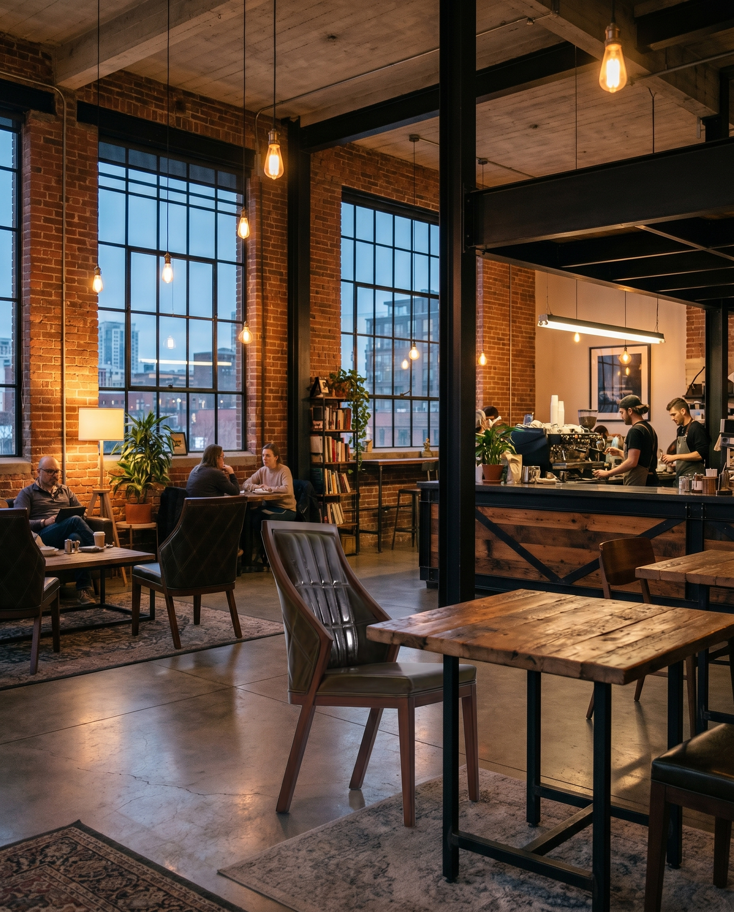 Provence ahşap sandalye - endüstriyel loft kafe