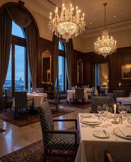 Reims ahşap sandalye - lüks otel restoranı