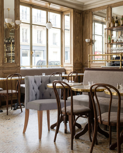 Siena ahşap sandalye - brasserie