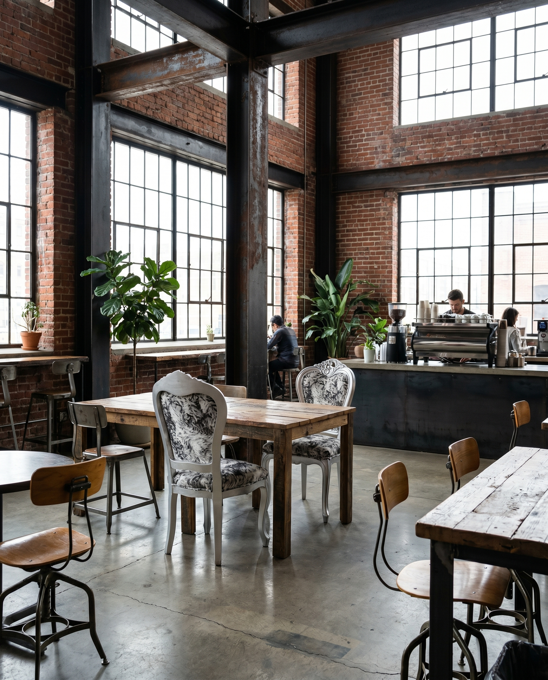 Palermo ahşap sandalye - endüstriyel loft kafe
