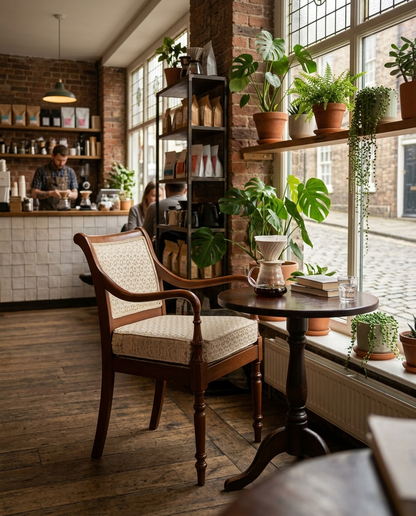 Athens ahşap sandalye - sıcak kafe