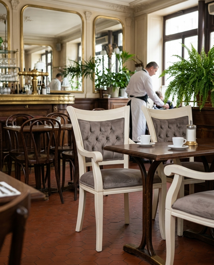 Milos ahşap sandalye - brasserie
