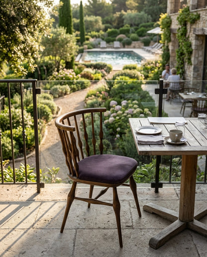 Andalusia ahşap sandalye - otel teras restoranı