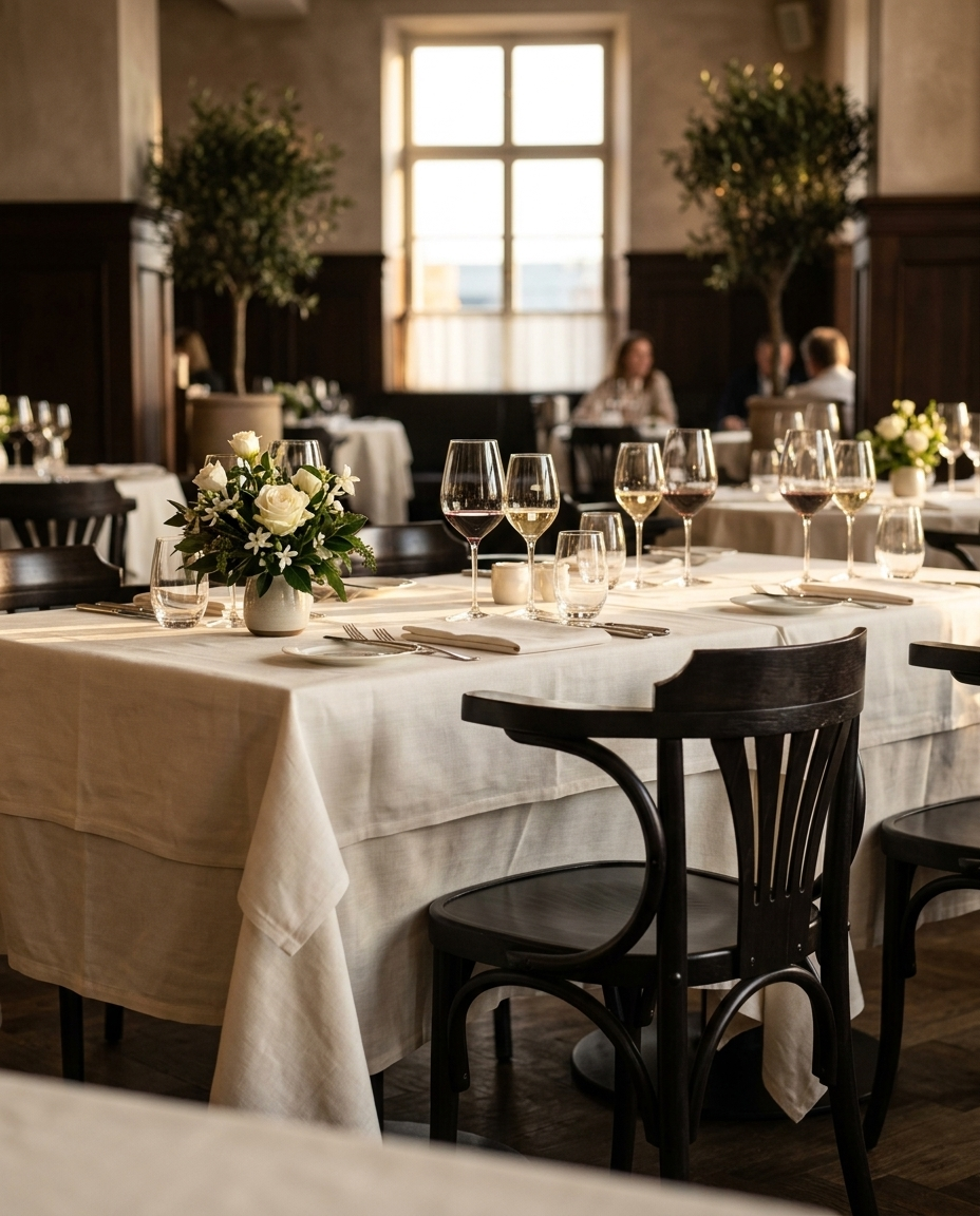 Interlaken ahşap sandalye - fine-dining restoran