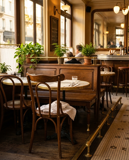 Davos ahşap sandalye - brasserie