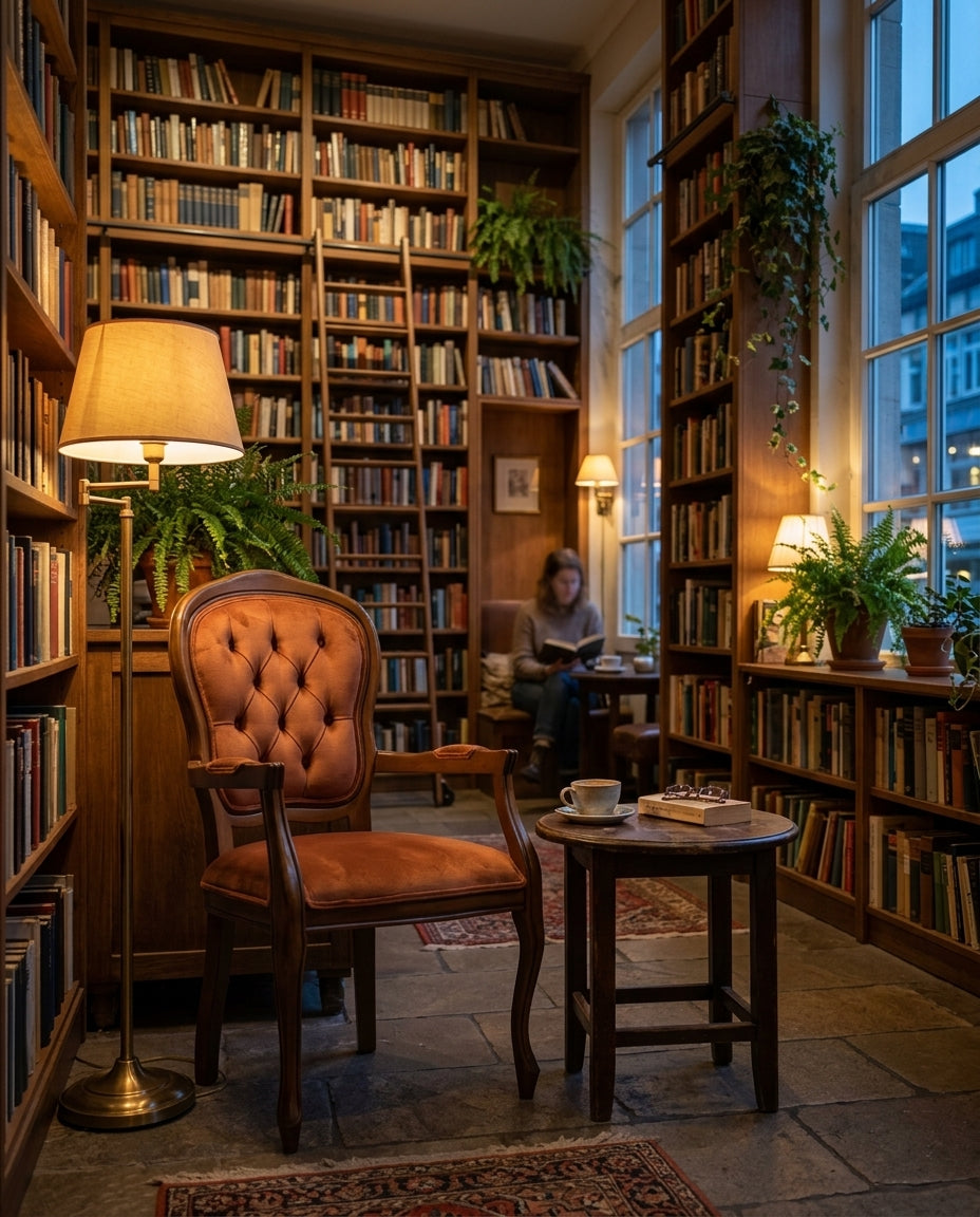 Ostend ahşap sandalye - kütüphane kafe