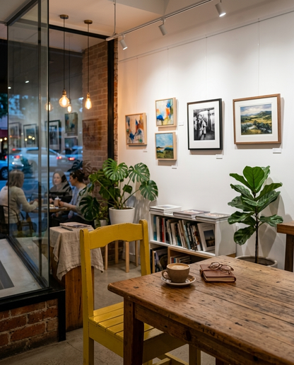 Trondheim ahşap sandalye - sanat galerisi kafe