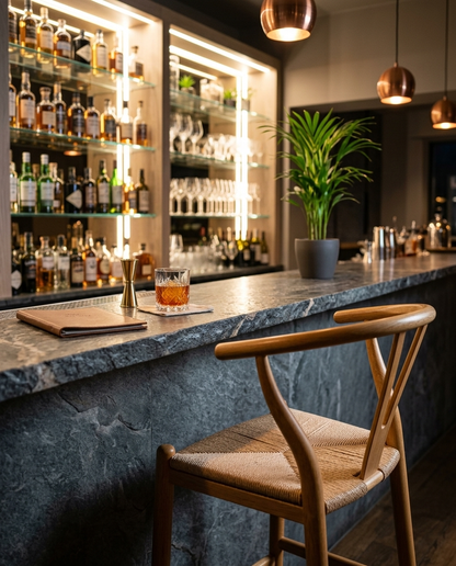 Kristiansand ahşap sandalye - modern bar