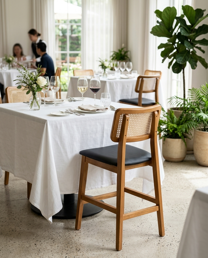 Lund ahşap sandalye - fine-dining restoran