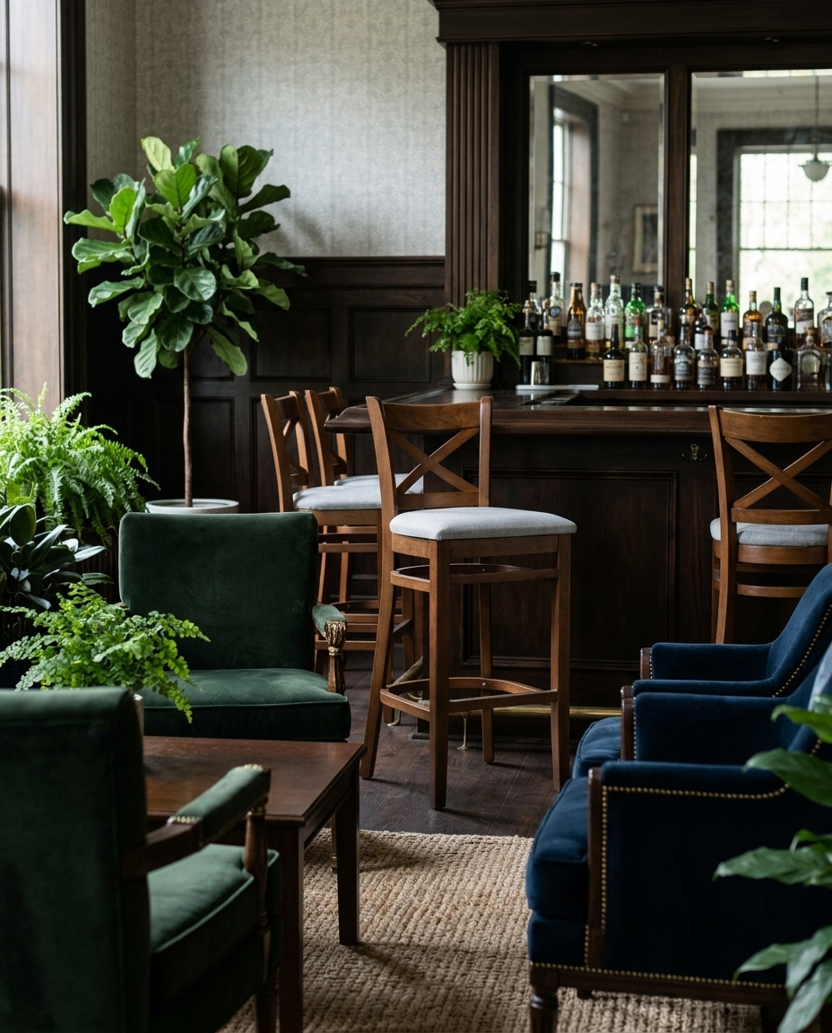 Espoo ahşap sandalye - kokteyl lounge