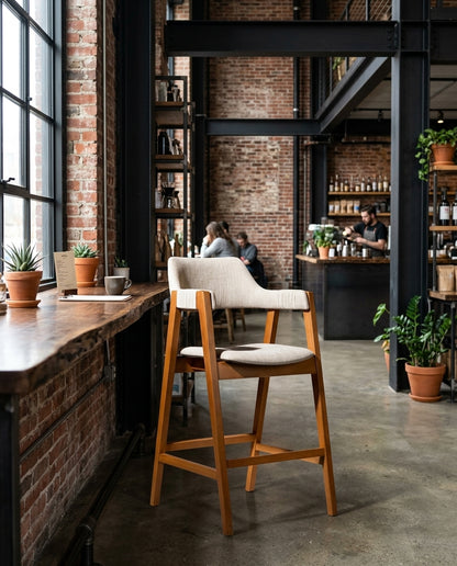 Oulu ahşap sandalye - endüstriyel loft kafe